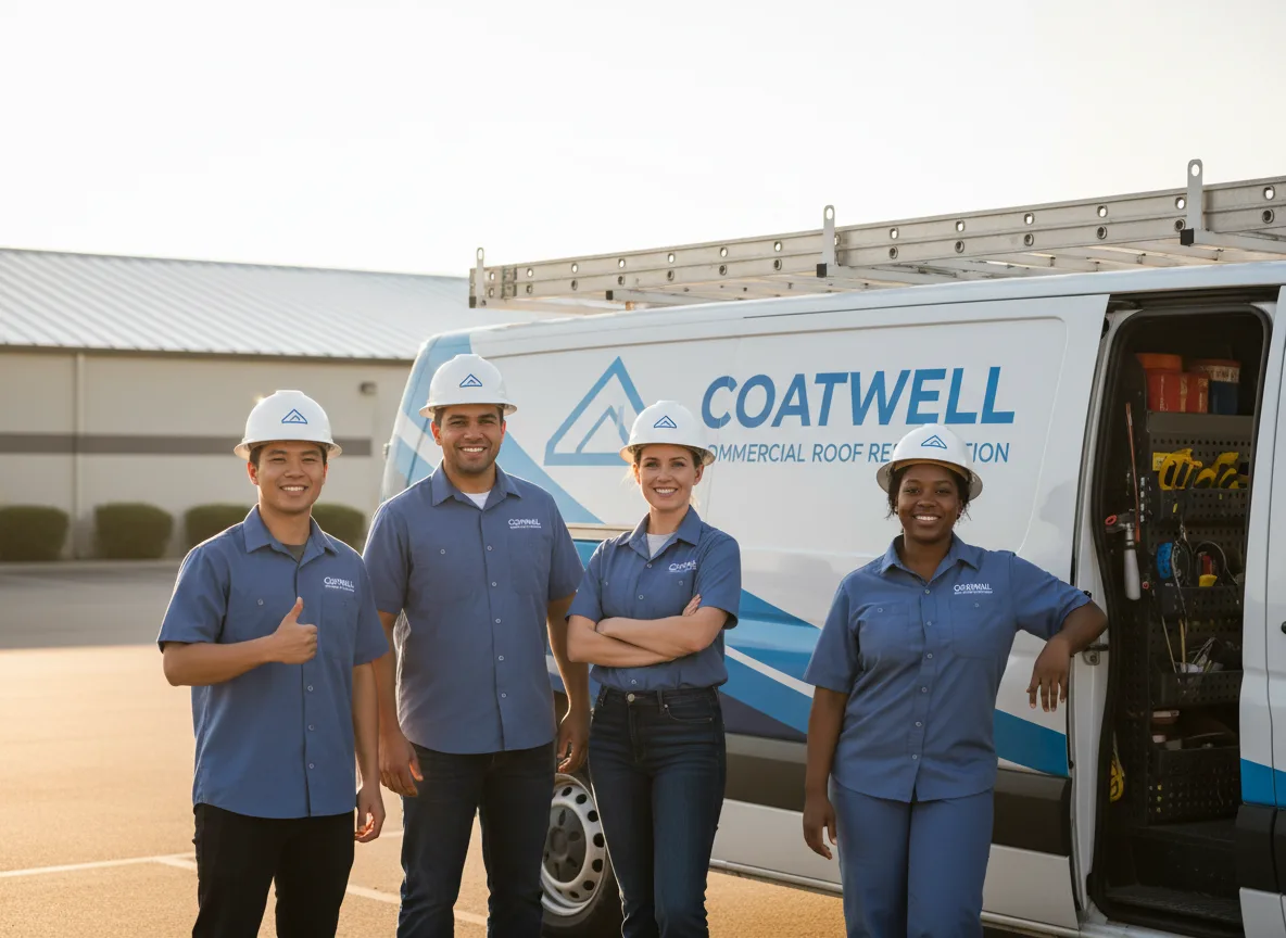 Commercial roof coating company in Amboy, IL